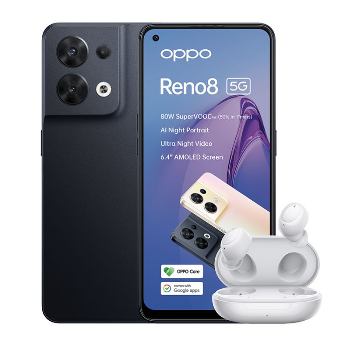  Oppo Reno 8 Lite Dual SIM 128GB ROM + 8GB RAM (GSM only  No  CDMA) Factory Unlocked 5G Smartphone (Cosmic Black) - International Version  : Cell Phones & Accessories